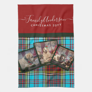 CHRISTMAS PHOTO GIFT - Anderson Tartan Collage Theedoek