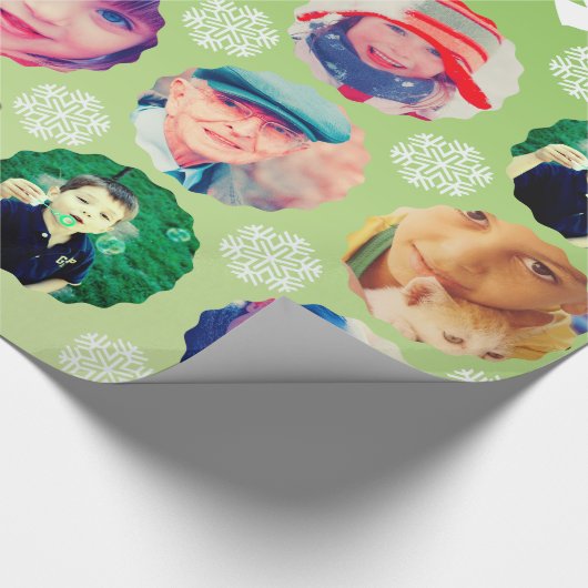 Christmas Photo Gift Wrapper Cadeaupapier (Hoek)