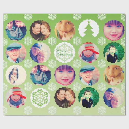 Christmas Photo Gift Wrapper Cadeaupapier (Vlak)