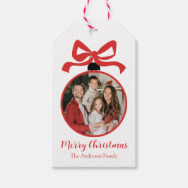 Christmas Photo Ornament Red Cadeaulabel