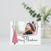 Christmas Photo Post Kaart (Staand voorkant)
