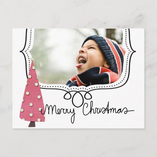 Christmas Photo Post Kaart (Voorkant)