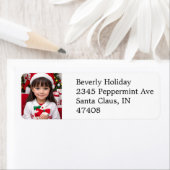 Christmas Photo Return Address Label (Insitu)