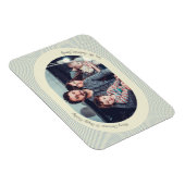 Christmas Photocard Playful Design Oval Photo Magneet (Rechterzijde)