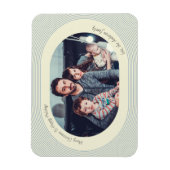 Christmas Photocard Playful Design Oval Photo Magneet (Verticaal)