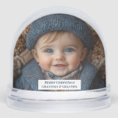 Christmas Photos Snowman Driving Car Joy Sneeuwbol (Voorkant)