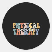 Christmas Physical Therapy Pt Squad Pediatric Ther Ronde Sticker (Voorkant)