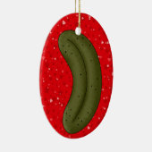 Christmas Pickle Legend 2 Keramisch Ornament (Rechts)