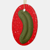 Christmas Pickle Legend 2 Keramisch Ornament (Links)