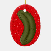Christmas Pickle Legend 2 Keramisch Ornament (Voorkant)