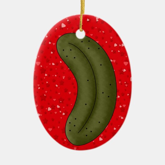 Christmas Pickle Legend 2 Keramisch Ornament (Voorkant)