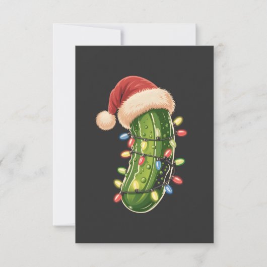Christmas Pickle Pickle In Xmas Light Pickle Kaart (Voorkant)