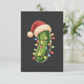 Christmas Pickle Pickle In Xmas Light Pickle Kaart (Staand voorkant)