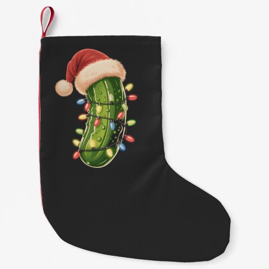 Christmas Pickle Pickle In Xmas Light Pickle  Kleine Kerstsok (Voorkant)