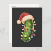 Christmas Pickle Pickle In Xmas Light Pickle  Uitnodiging Briefkaart (Voorkant / Achterkant)