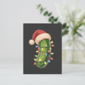 Christmas Pickle Pickle In Xmas Light Pickle  Uitnodiging Briefkaart (Staand voorkant)