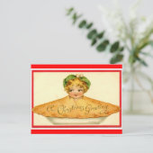 Christmas Pie Child Feestdagenkaart (Staand voorkant)