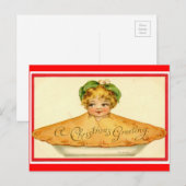 Christmas Pie Child Feestdagenkaart (Voorkant / Achterkant)