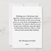 Christmas Pig Flat Holiday Card Feestdagenkaart (Achterkant)