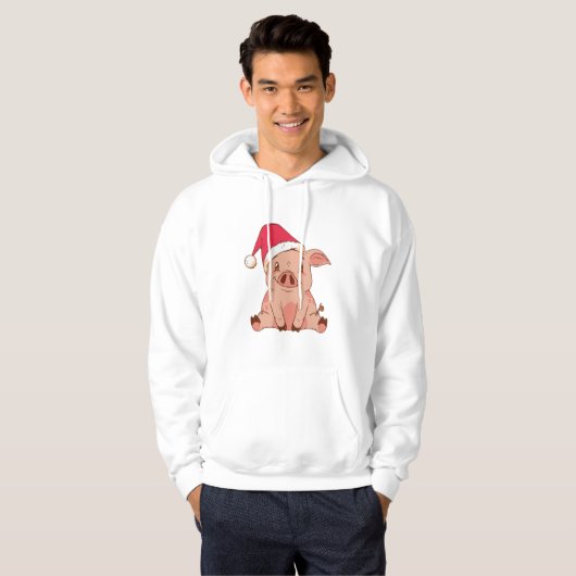 CHRISTMAS PIG HOODIE (Voorkant volledig)