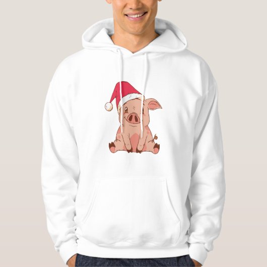 CHRISTMAS PIG HOODIE (Voorkant)