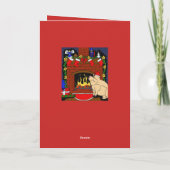 Christmas Pig Kaart (Achterkant)