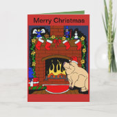 Christmas Pig Kaart (Voorkant)