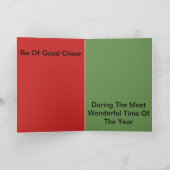 Christmas Pig Kaart (Binnen)