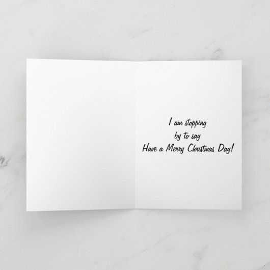 CHRISTMAS PIGGY HOLIDAY WISHES FEESTDAGEN KAART (Binnen)