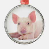 CHRISTMAS PIGGY METALEN ORNAMENT (Voorkant)