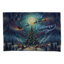 Christmas Pillowcase Standard 20x30 Starry Night Kussensloop