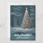Christmas pine 14, Vrolijk kerstfeest, wenskaart Kaart (Voorkant)
