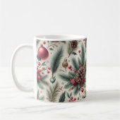 Christmas Pine Cone Candy Cane Coffee Mok (Links)