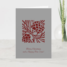 Christmas Pine cones Wenskaart Feestdagen Kaart