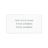 Christmas Pine Sage Evergreen Aangepast adres Etiket (Voorkant)