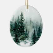 Christmas Pine Snowy Trees Ornament (Rechts)
