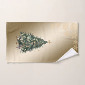 Christmas Pine Tree Cadeaus Stars Sneeuwvlokken Bad Handdoek (Handdoek)