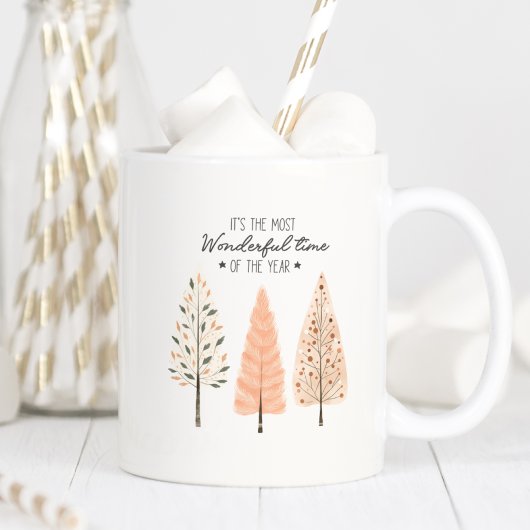 Christmas Pine Tree Mok – Minimale Hygge Stijl