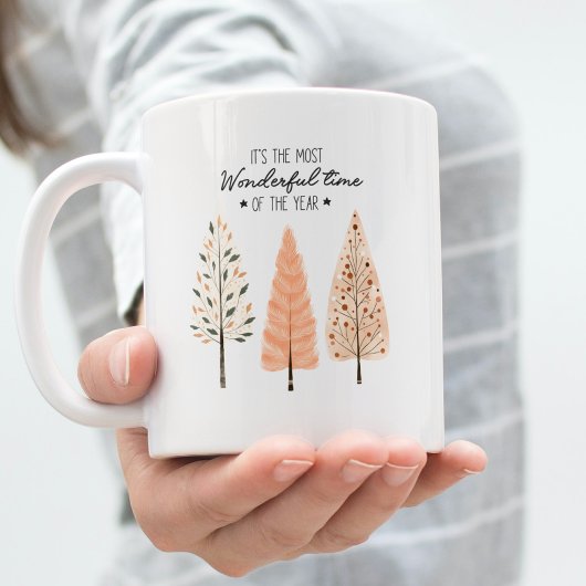 Christmas Pine Tree Mok – Minimale Hygge Stijl