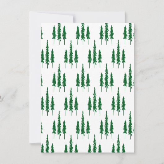 Christmas Pine Tree Note Kaart (Achterkant)