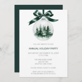 Christmas Pine Tree Ornament  Feestdagenkaart (Voorkant / Achterkant)