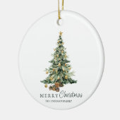 Christmas Pine Tree Photo Family Ornament (Links)