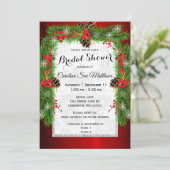 Christmas Pine Vrijgezellenfeest Kaart (Staand voorkant)