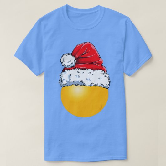 Christmas Ping Ball Santa Hat Funny Sport Xma T-shirt (Design voorkant)