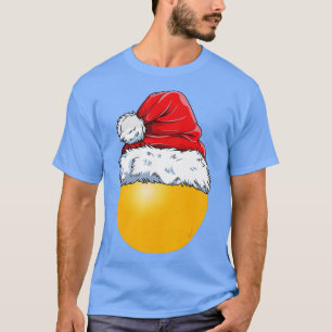 Christmas Ping Ball Santa Hat Funny Sport Xma T-shirt