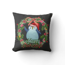 CHRISTMAS PINGUIN MET WREATS