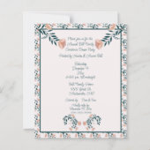 Christmas Pink Green Floral Scandinavian Folk Art  (Voorkant)