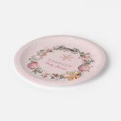 Christmas Pink Nutcracker Baby shower Papieren Bordje (Gekanteld)