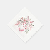 Christmas Pink Ornament Servet (Hoek)