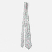 Christmas Pink Pattern Neck Tie Stropdas (Achterkant)